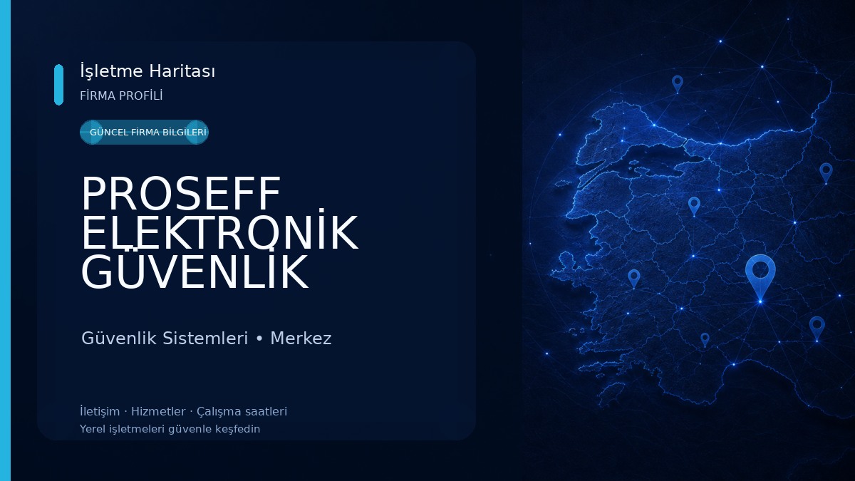 PROSEFF ELEKTRONİK GÜVENLİK SİSTEMLERİ Güvenlik Sistemleri