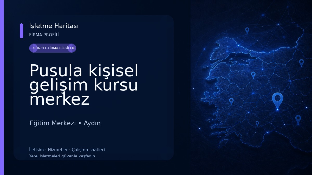 Pusula kişisel gelişim kursu merkez