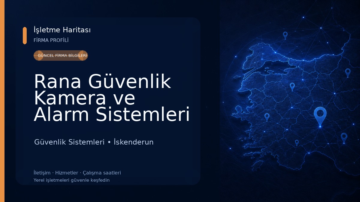 Rana Güvenlik Kamera ve Alarm Sistemleri Güvenlik Sistemleri