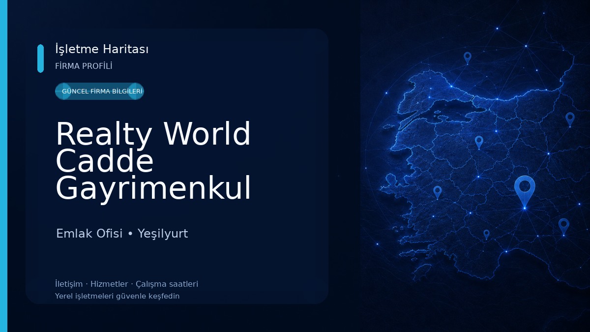 Realty World Cadde Gayrimenkul Emlak Ofisi