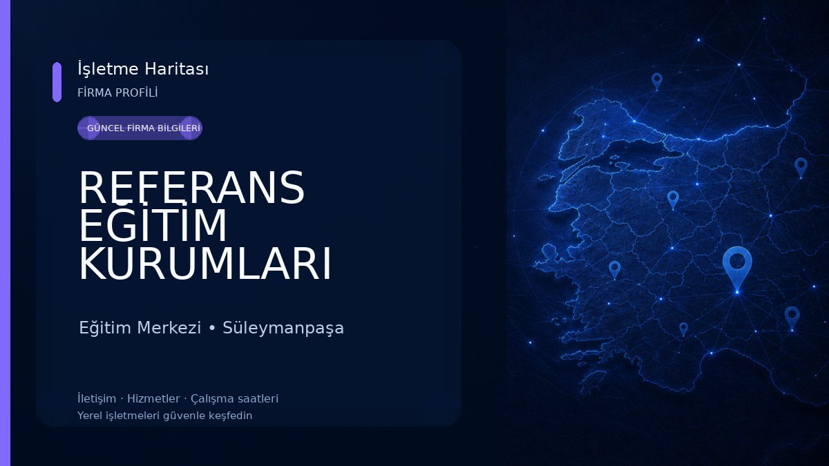 REFERANS EĞİTİM KURUMLARI Eğitim Merkezi