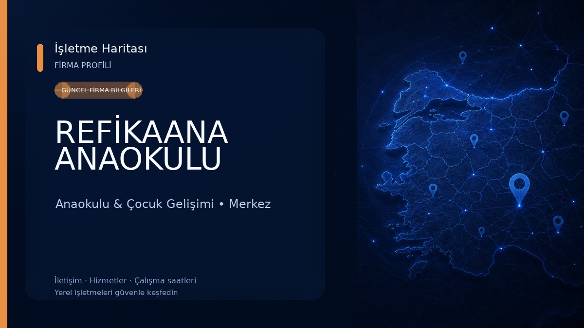 REFİKAANA ANAOKULU Anaokulu & Çocuk Gelişimi