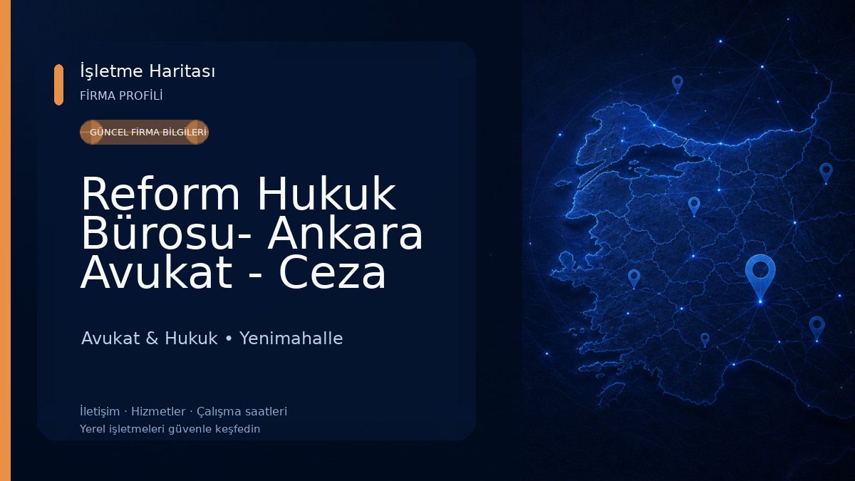 Reform Hukuk Bürosu- Ankara Avukat - Ceza Avukatı - İdare Hukuku Avukatı - Yükseköğretim Hukuku - Askeri Avukat - İş Hukuku Avukat & Hukuk