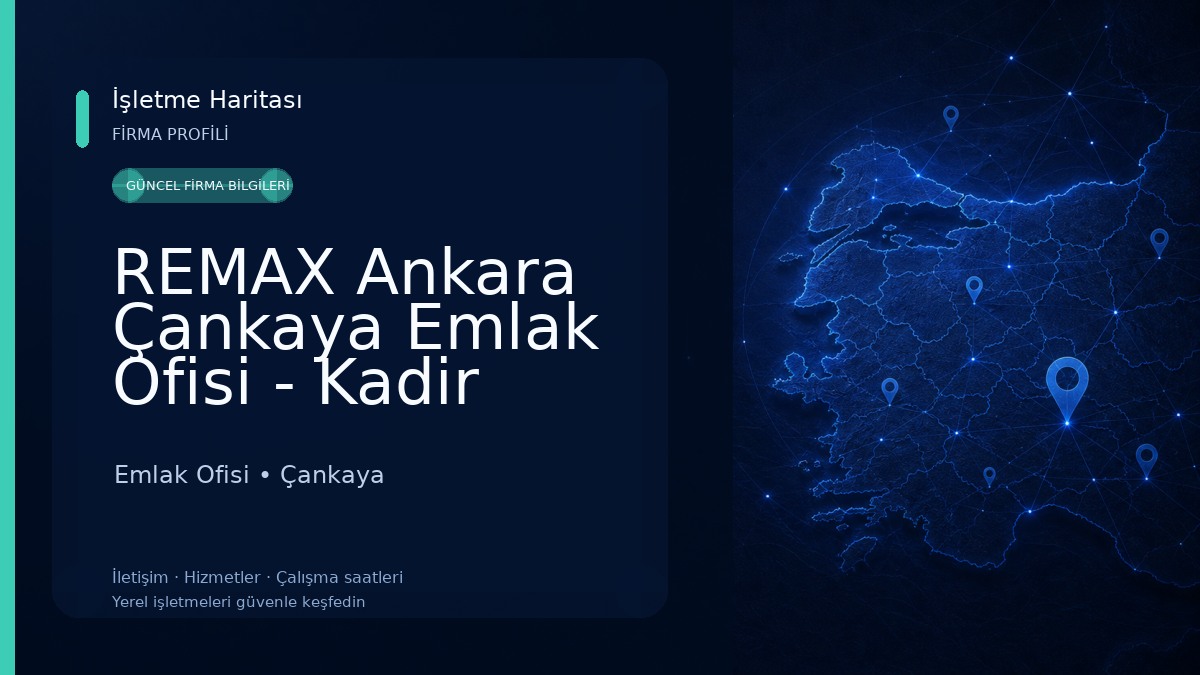 REMAX Ankara Çankaya Emlak Ofisi - Kadir Alptekin Emlak Ofisi