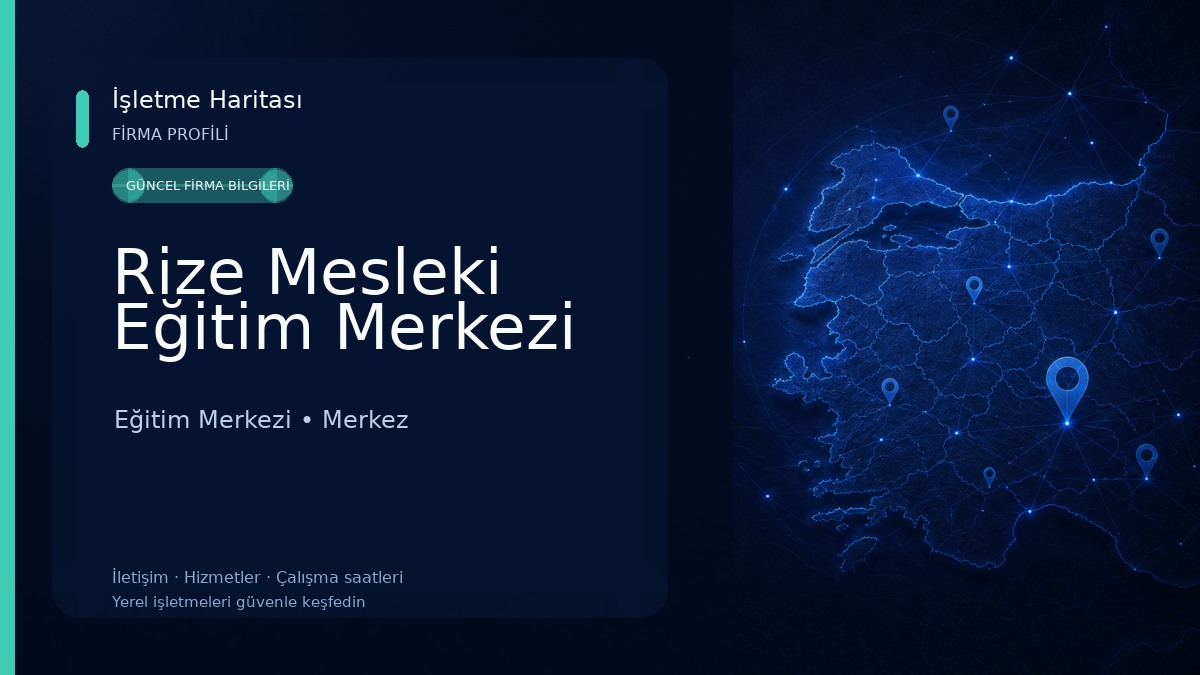 Rize Mesleki Eğitim Merkezi Eğitim Merkezi