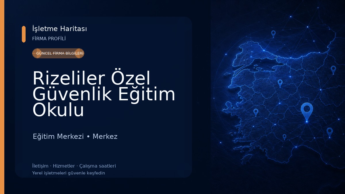 Rizeliler Özel Güvenlik Eğitim Okulu Eğitim Merkezi