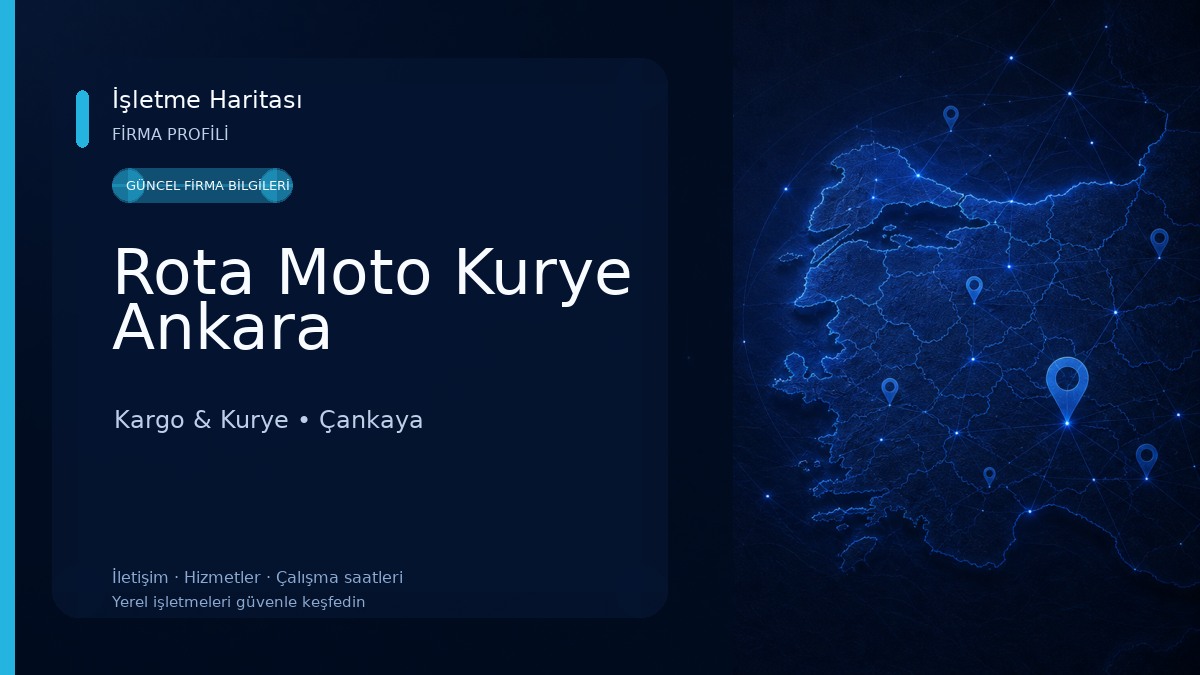Rota Moto Kurye Ankara