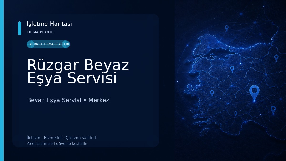 Rüzgar Beyaz Eşya Servisi 