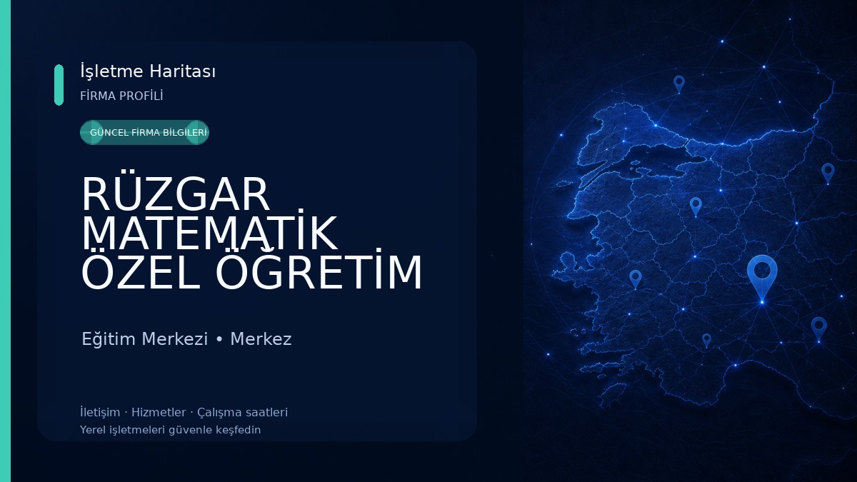 RÜZGAR MATEMATİK ÖZEL ÖĞRETİM KURSU