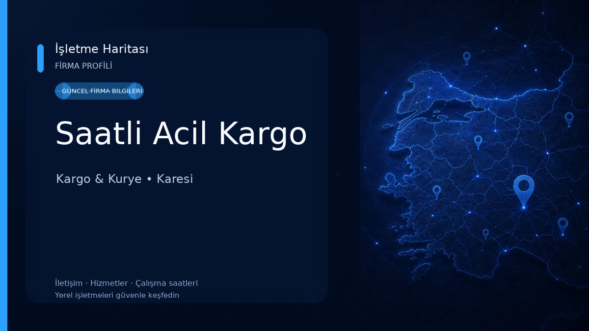 Saatli Acil Kargo