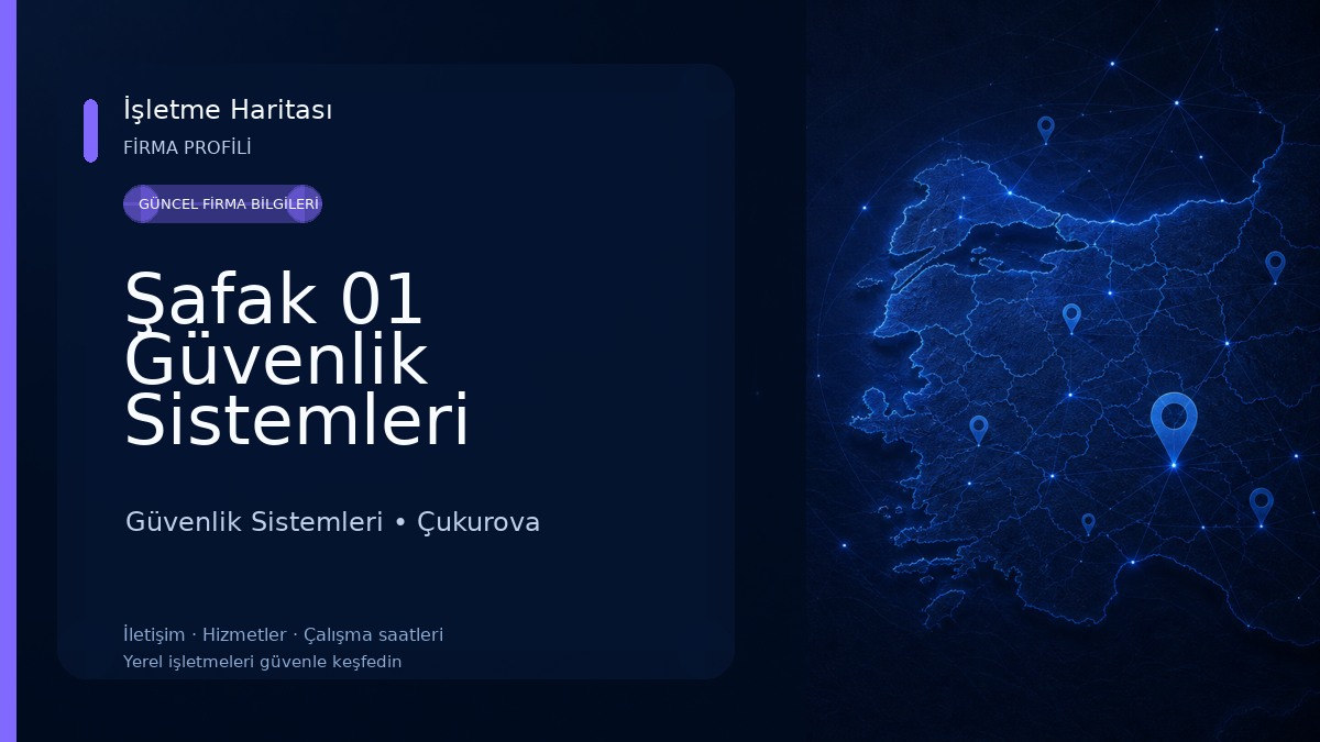 Şafak 01 Güvenlik Sistemleri 