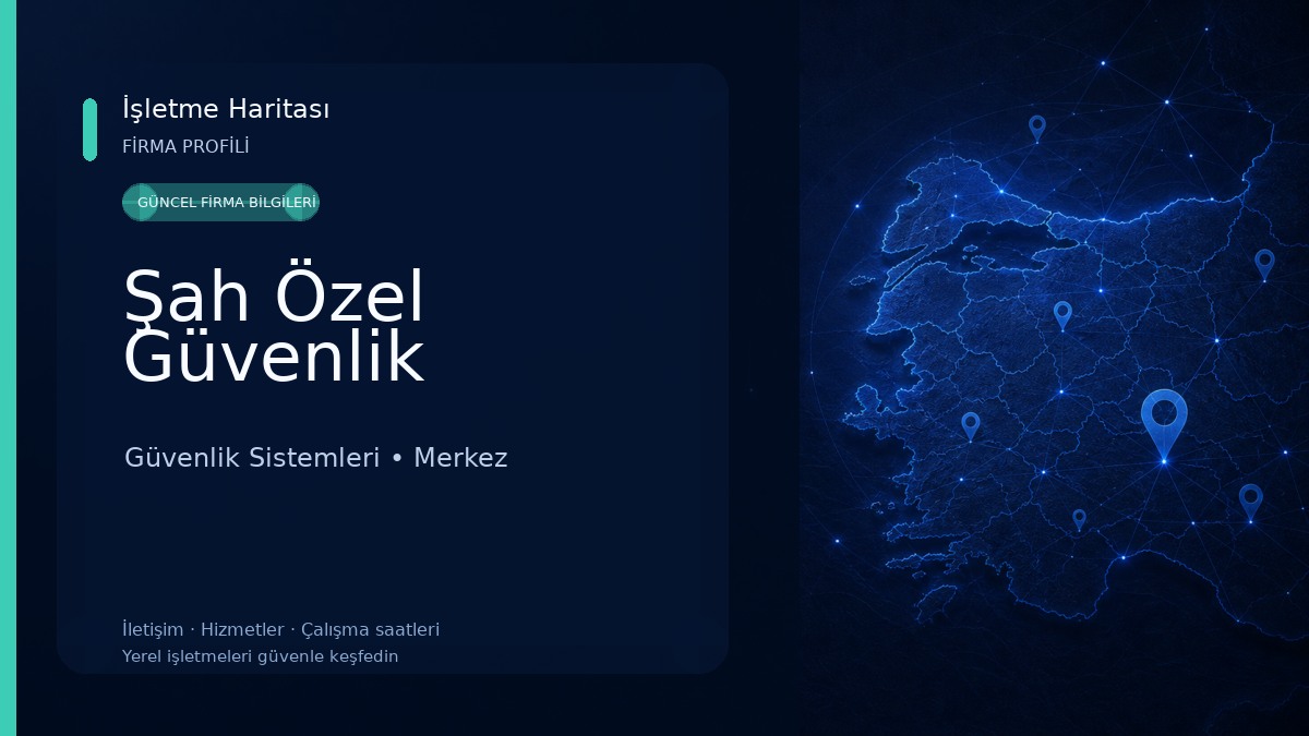 Şah Özel Güvenlik Güvenlik Sistemleri
