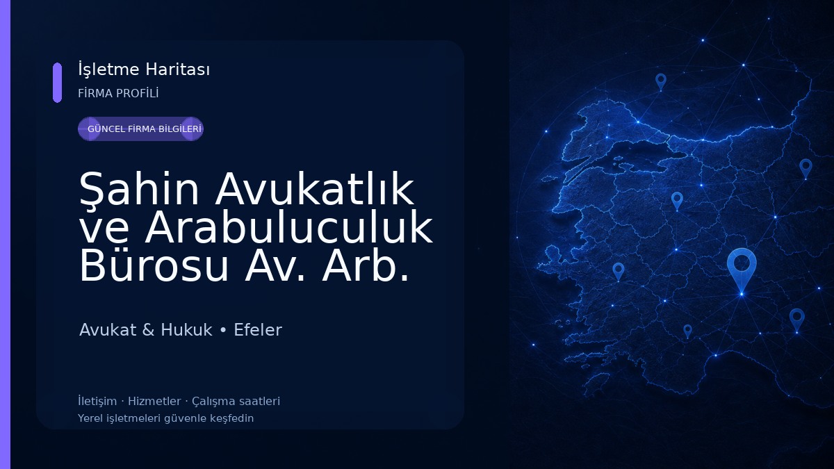 Şahin Avukatlık ve Arabuluculuk Bürosu Av. Arb. Cihan Şahin Av. İrem Sadegönül Avukat & Hukuk