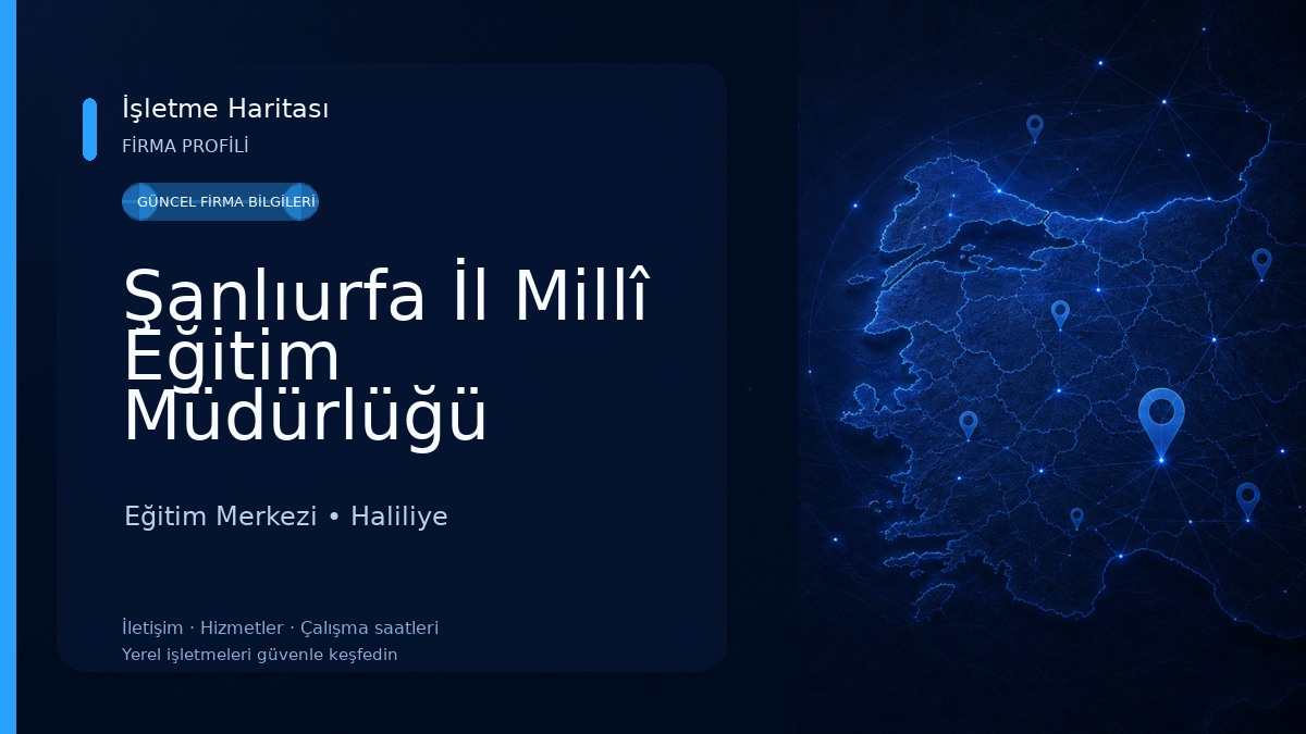 Şanlıurfa İl Millî Eğitim Müdürlüğü Eğitim Merkezi