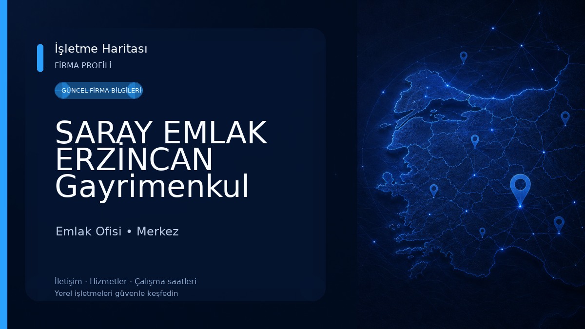 SARAY EMLAK ERZİNCAN Gayrimenkul Yatırım Danışmanlığı