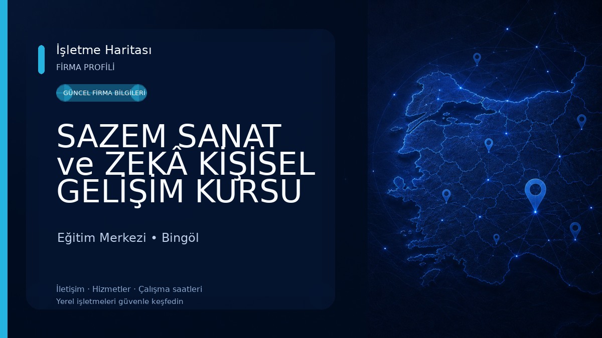 SAZEM SANAT ve ZEKÂ KİŞİSEL GELİŞİM KURSU