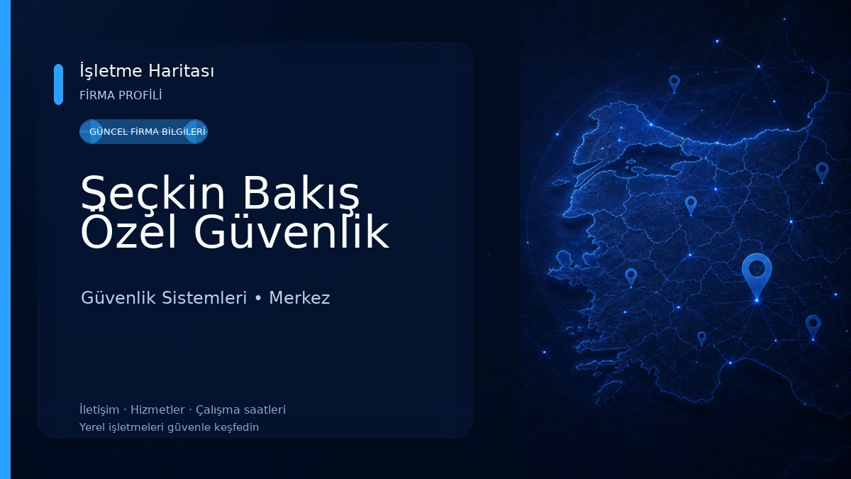 Seçkin Bakış Özel Güvenlik Güvenlik Sistemleri