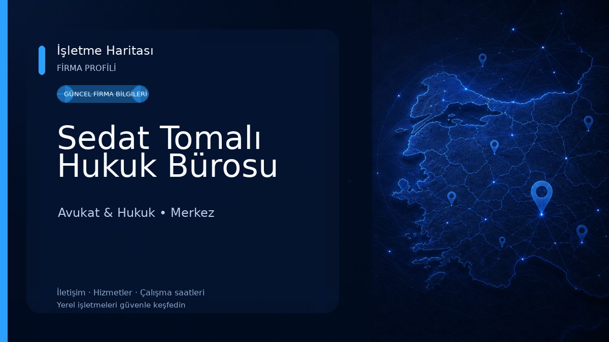 Sedat Tomalı Hukuk Bürosu