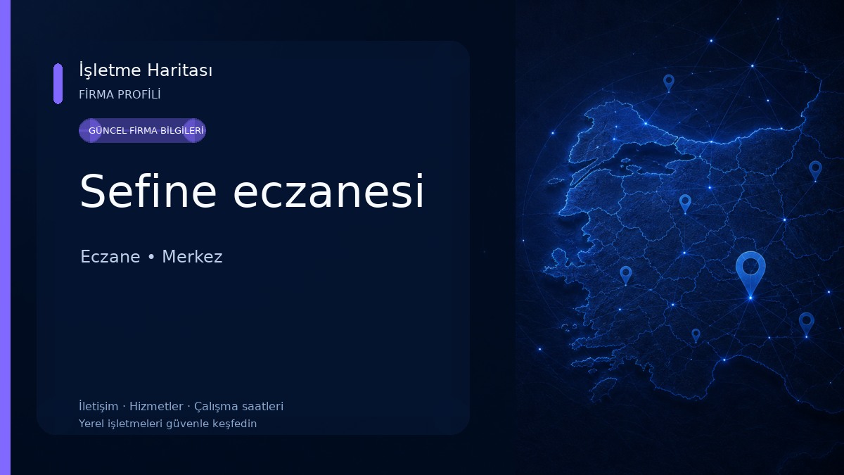 Sefine eczanesi 