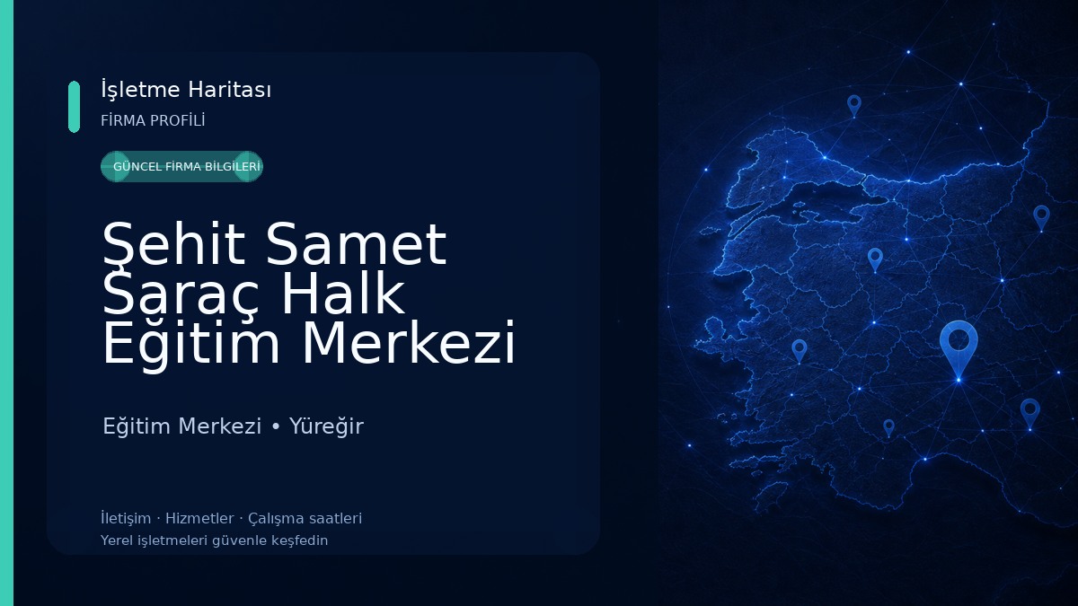 Şehit Samet Saraç Halk Eğitim Merkezi Eğitim Merkezi