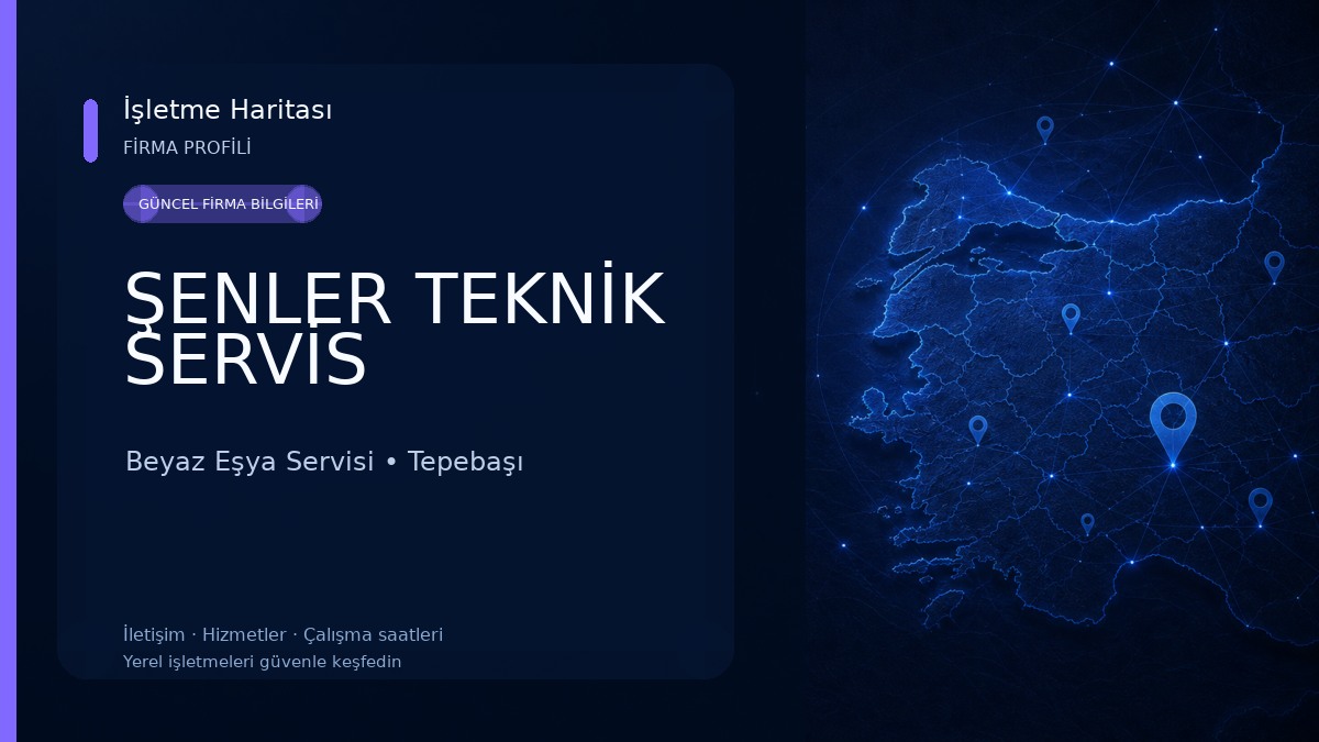 ŞENLER TEKNİK SERVİS Beyaz Eşya Servisi