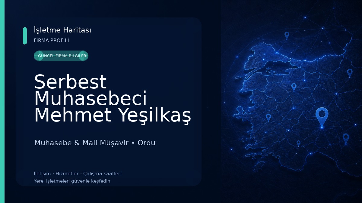 Serbest Muhasebeci Mehmet Yeşilkaş 