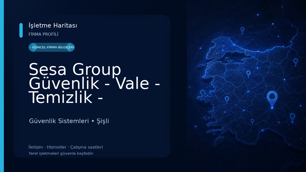 Sesa Group Güvenlik - Vale - Temizlik - Vestiyer ve Koruma hizmetleri