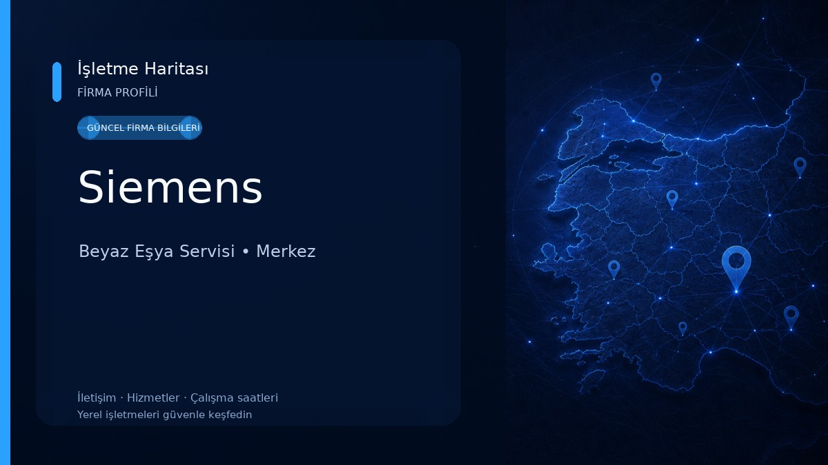 Siemens Beyaz Eşya Servisi