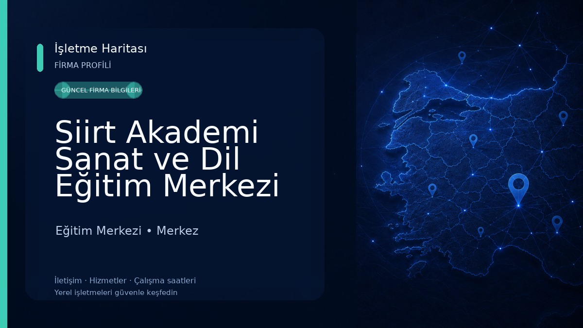 Siirt Akademi Sanat ve Dil Eğitim Merkezi Eğitim Merkezi