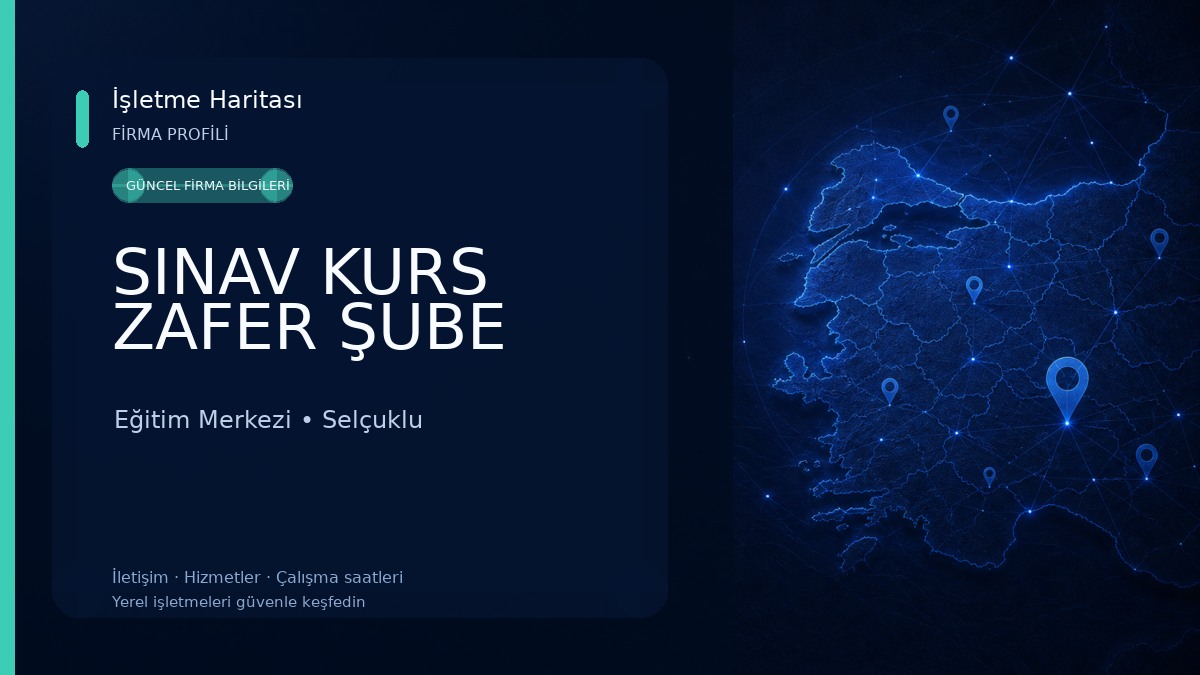 SINAV KURS ZAFER ŞUBE Eğitim Merkezi