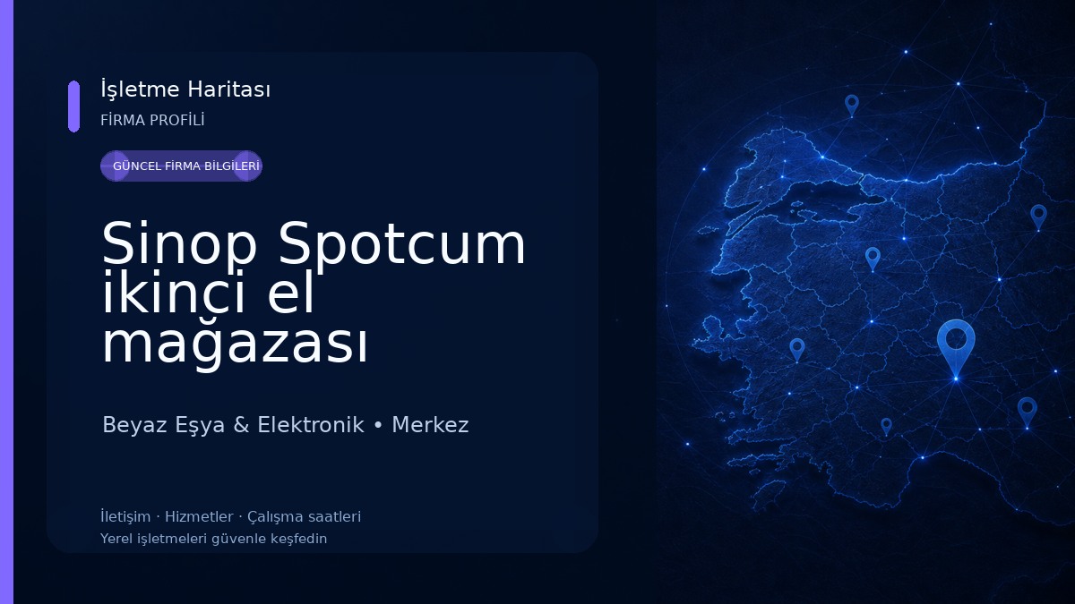 Sinop Spotcum ikinci el mağazası Beyaz Eşya & Elektronik