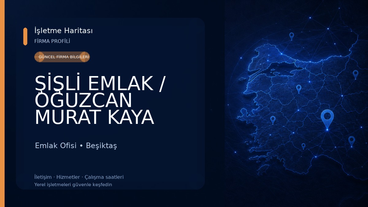 ŞİŞLİ EMLAK / OĞUZCAN MURAT KAYA Emlak Ofisi