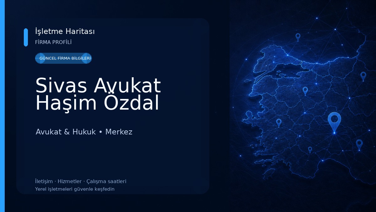 Sivas Avukat Haşim Özdal Avukat & Hukuk