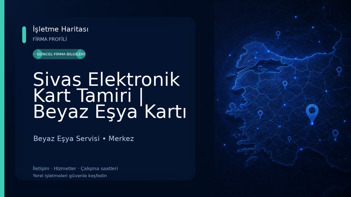 Sivas Elektronik Kart Tamiri | Beyaz Eşya Kartı Endüstriyel Kart Servisi