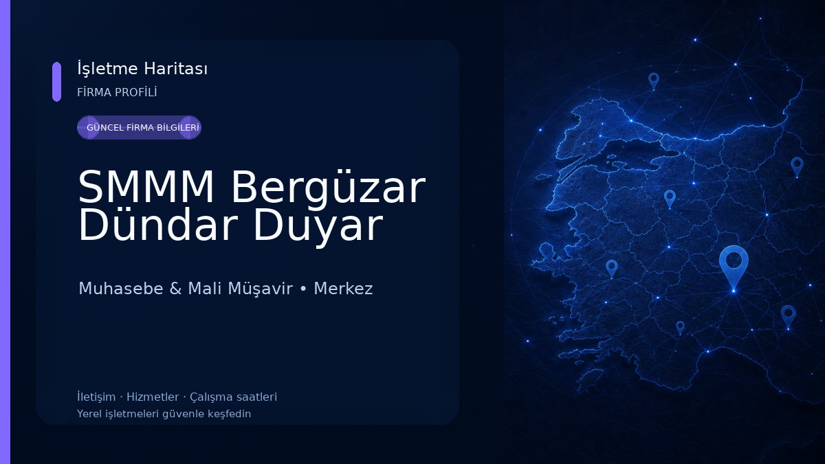 SMMM Bergüzar Dündar Duyar Muhasebe & Mali Müşavir