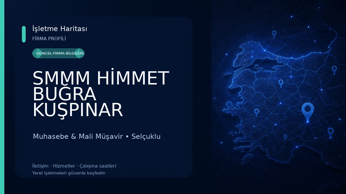 SMMM HİMMET BUĞRA KUŞPINAR Muhasebe & Mali Müşavir