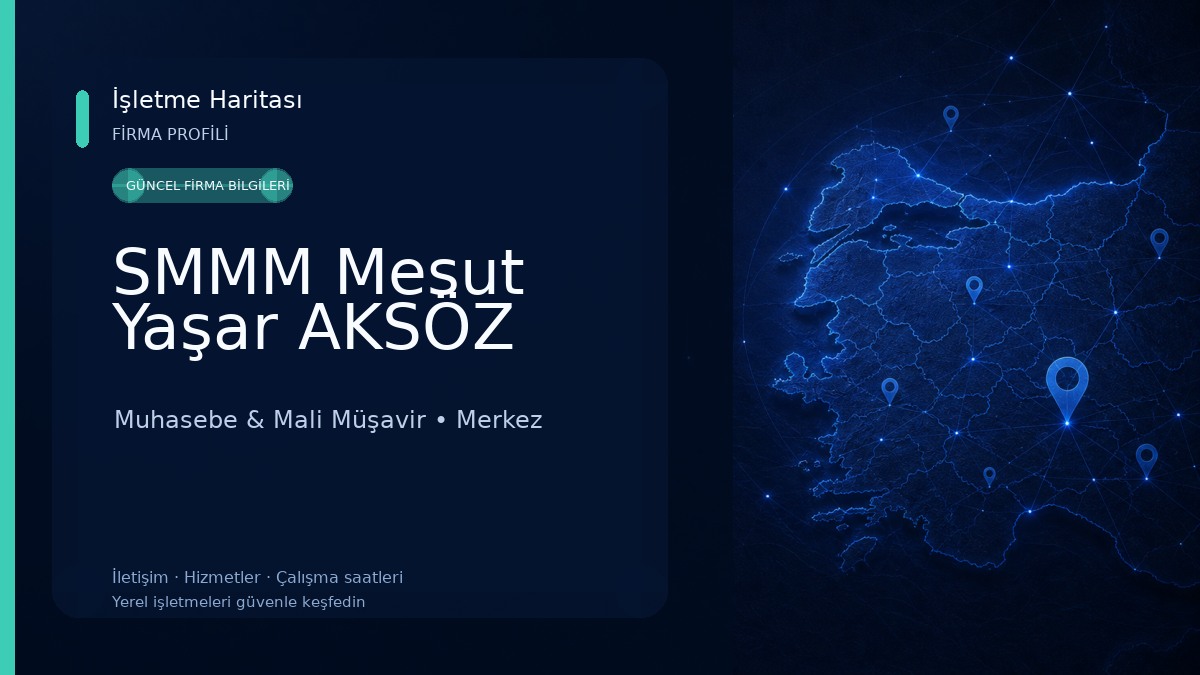 SMMM Mesut Yaşar AKSÖZ 