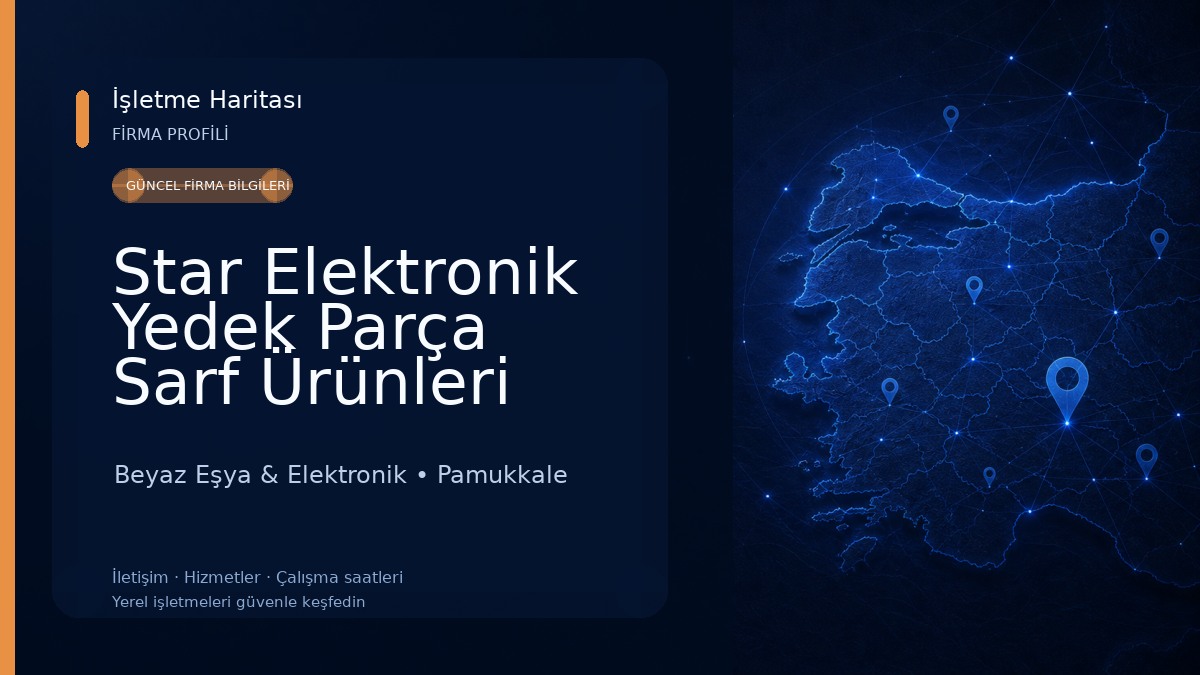 Star Elektronik Yedek Parça Sarf Ürünleri Toptan Perakende Satış Beyaz Eşya & Elektronik