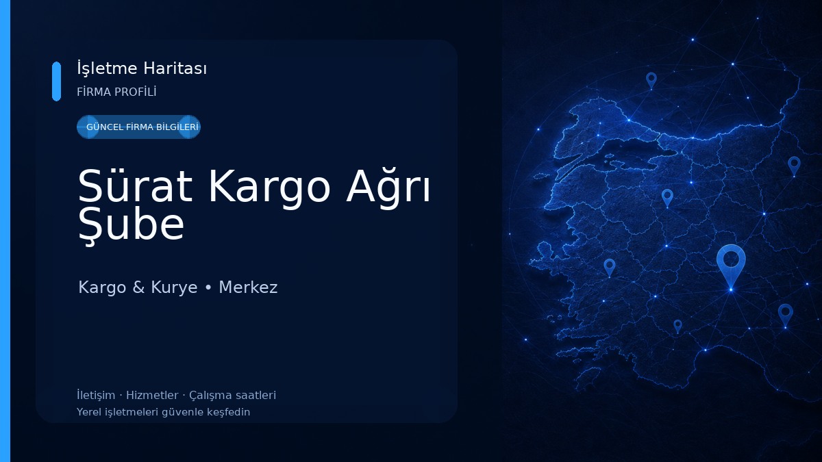 Sürat Kargo Ağrı Şube Kargo & Kurye