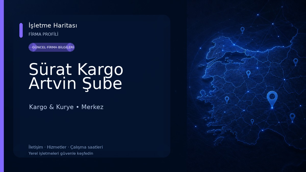 Sürat Kargo Artvin Şube 