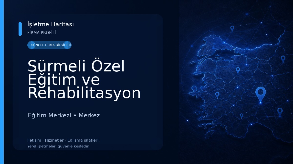Sürmeli Özel Eğitim ve Rehabilitasyon Merkezi Eğitim Merkezi