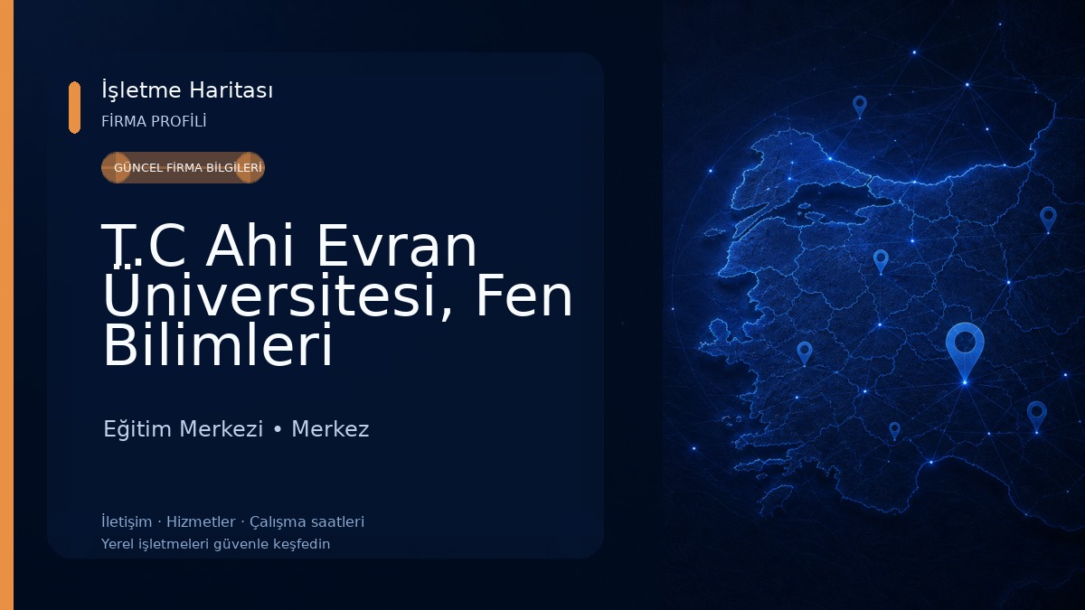 T.C Ahi Evran Üniversitesi, Fen Bilimleri Enstitüsü 