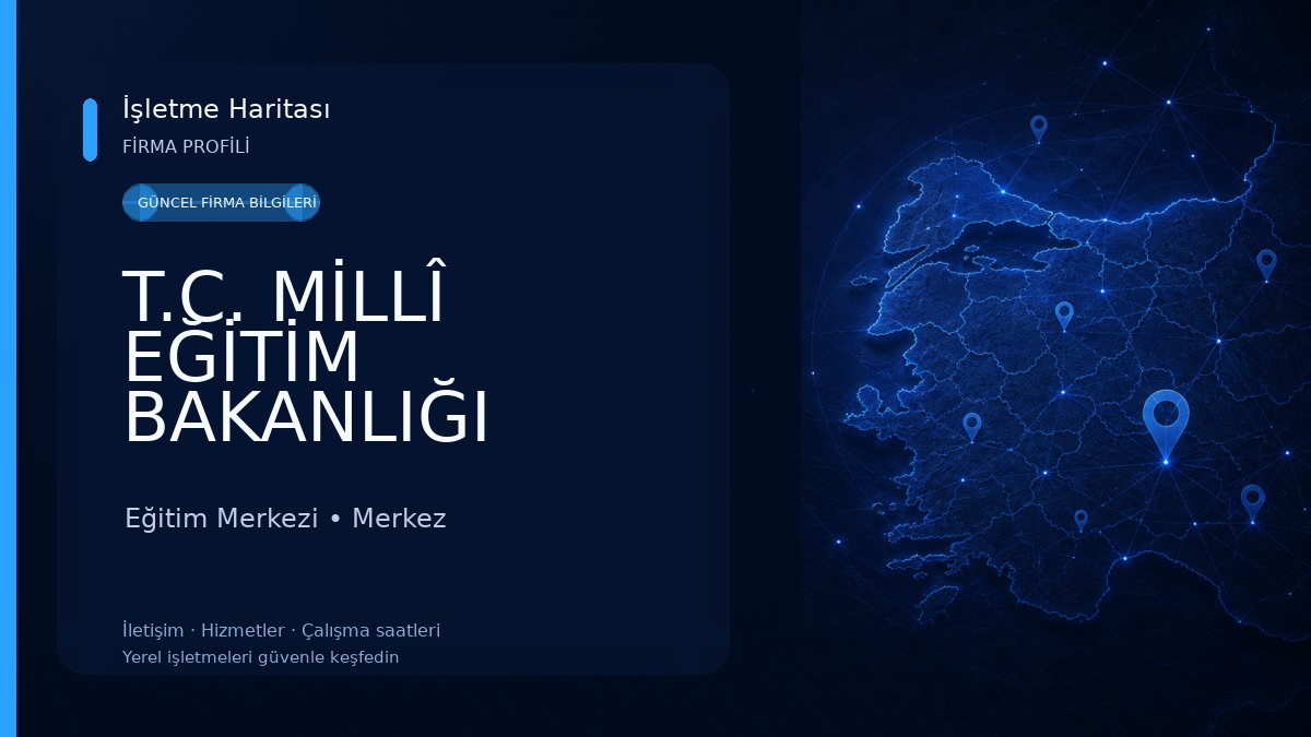 T.C. MİLLÎ EĞİTİM BAKANLIĞI