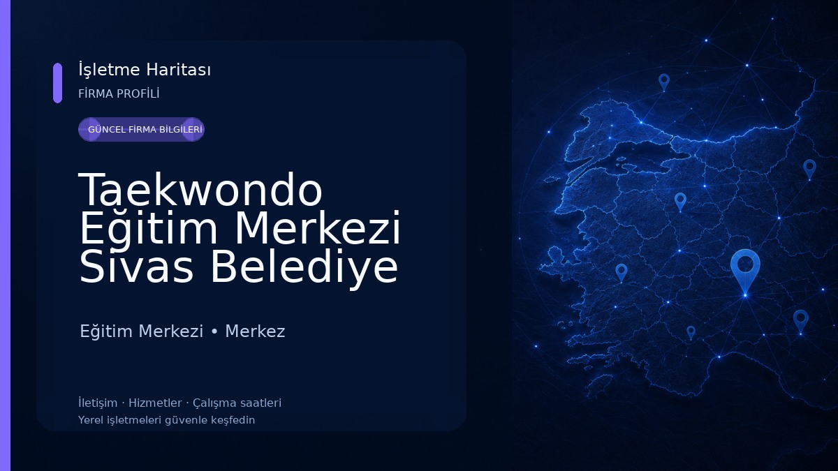 Taekwondo Eğitim Merkezi Sivas Belediye Spor Eğitim Merkezi