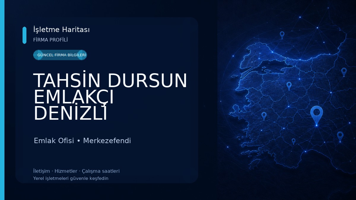 TAHSİN DURSUN EMLAKÇI DENİZLİ GAYRİMENKUL DANIŞMANI COLDWELL BANKER Emlak Ofisi
