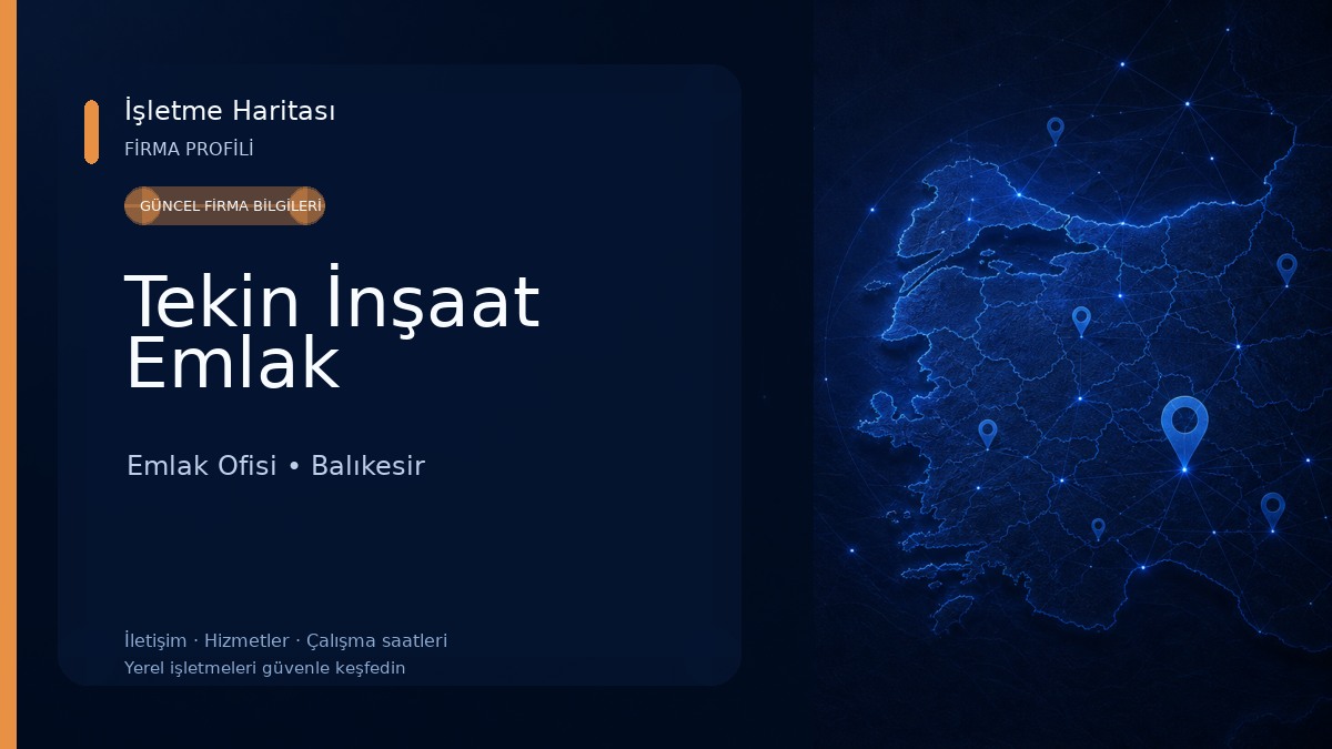 Tekin İnşaat Emlak Emlak Ofisi