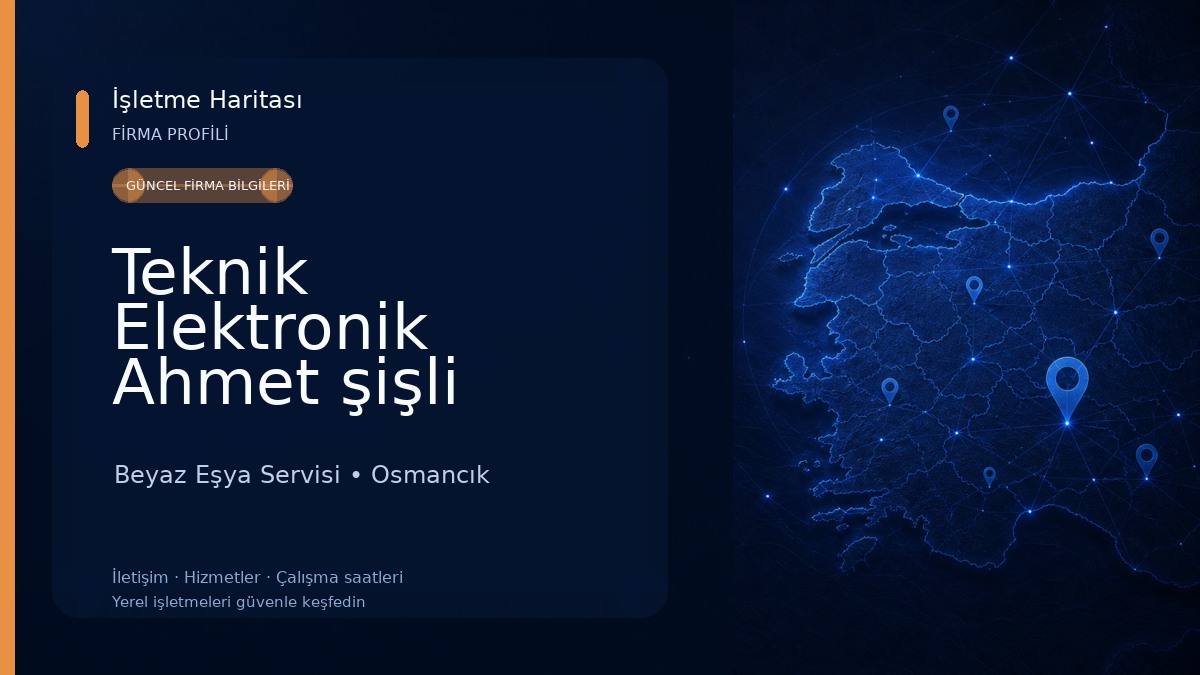Teknik Elektronik Ahmet şişli