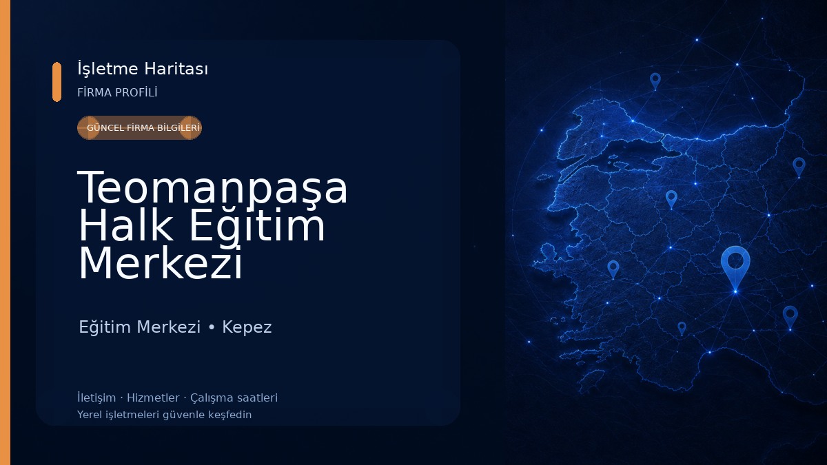 Teomanpaşa Halk Eğitim Merkezi Eğitim Merkezi