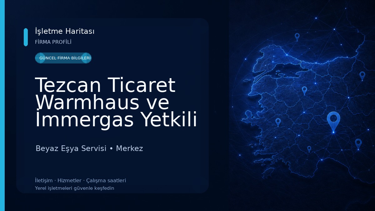 Tezcan Ticaret Warmhaus ve İmmergas Yetkili Servisi Beyaz Eşya Servisi