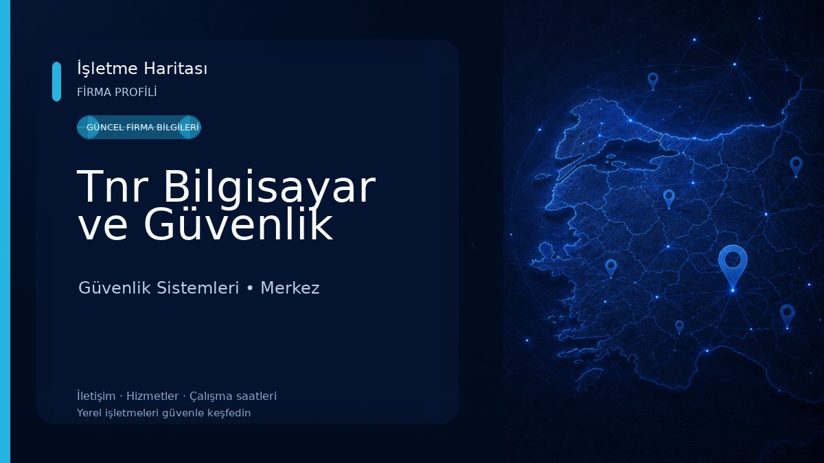Tnr Bilgisayar ve Güvenlik Güvenlik Sistemleri